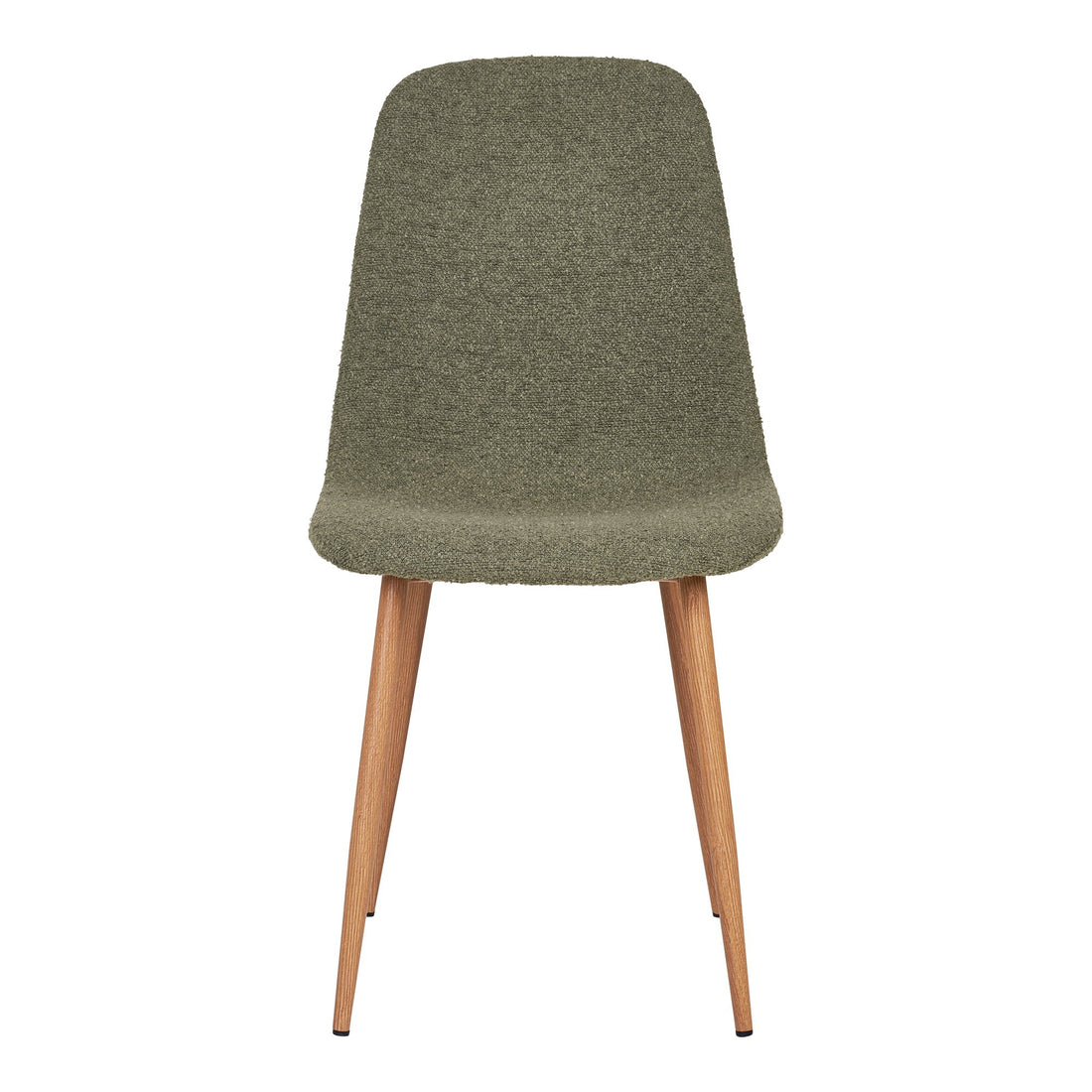 Stockholm Dining Chair - Dining Chair, bouclé, dark green, woodlike legs HN1236 (set of 2)