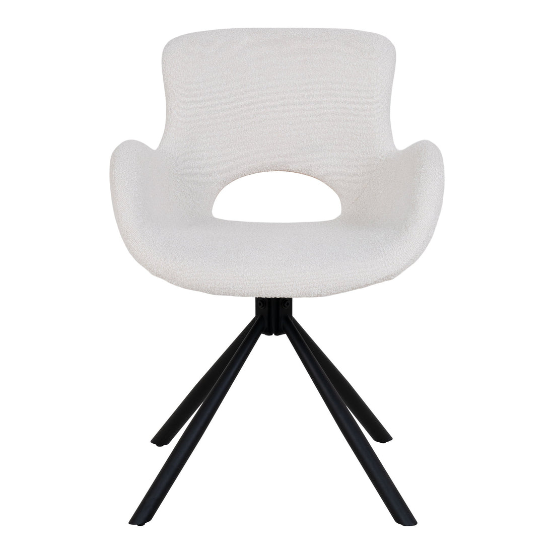 Amorim Dining Chair - Dining Chair, swivel, bouclé, off-white HN1273 (set of 2)