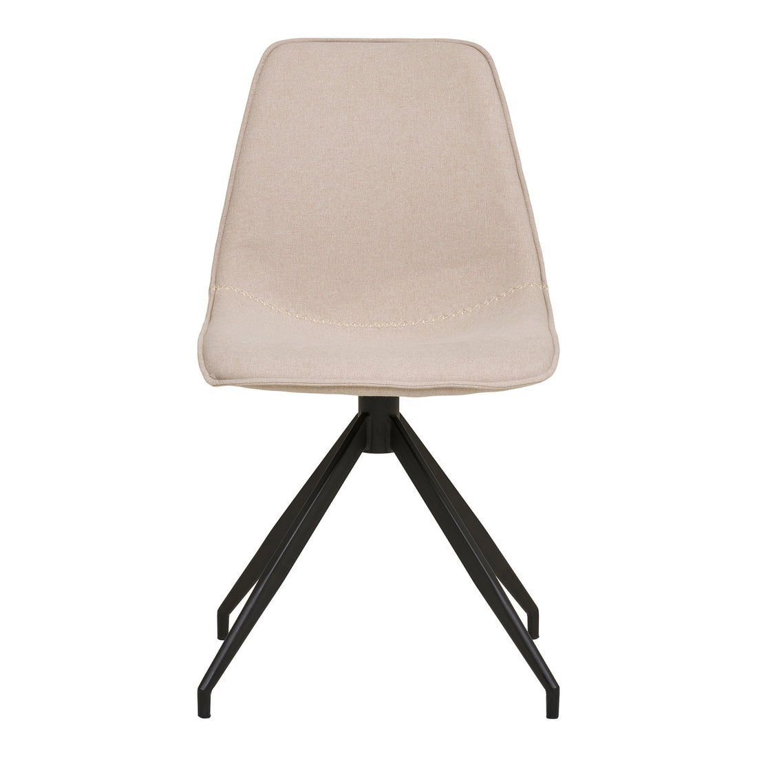 Monaco Dining chair - Dining Chair with Swivel, sand with black legs, HN1230 (set of 2)