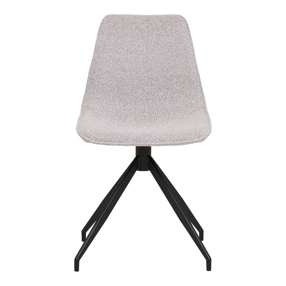 Monaco Dining Chair - Dining Chair with swivel, bouclé, sand, black legs HN1267 (set of 2)
