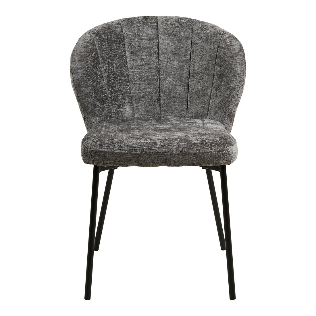 Roanne Dining Chair - Dining chair, grey, black legs, HN1319 (set of 2)