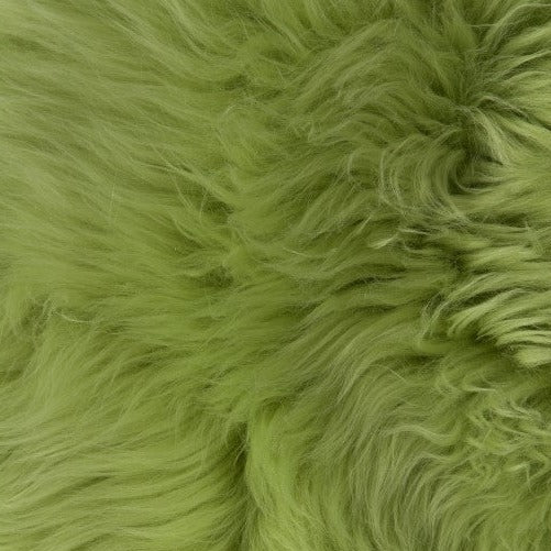 Schapenvacht | Appelgroen | 100 x 65cm