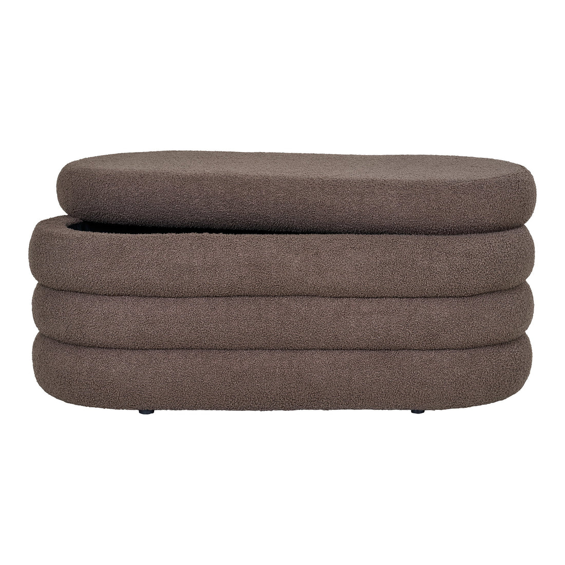 Dartford Bench - Bench with storage, teddy, brown 103x45x44 cm, HN1238