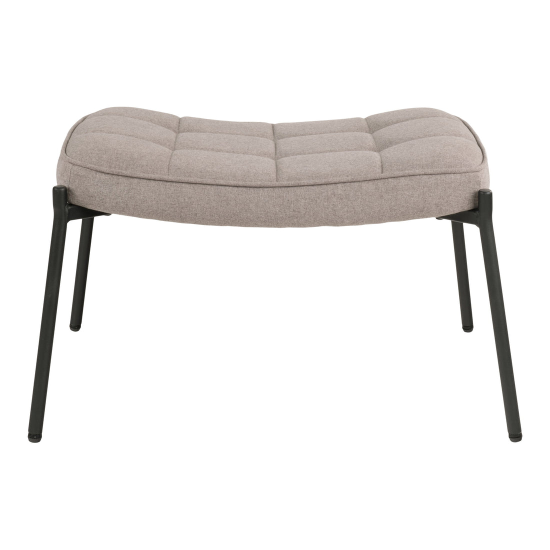 Glasgow Footrest - Footrest, stone, black legs HN1231
