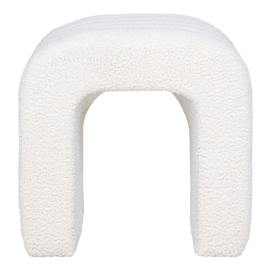 Colma Pouf - Pouf, teddy, white 42x41x36 cm, HN1234