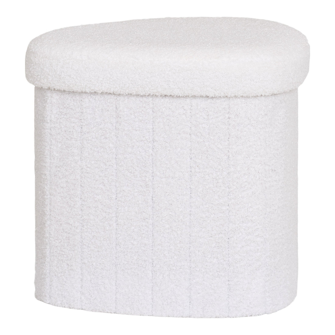 Medford Pouf - Pouf, teddy, white 42,5x36,5 cm, HN1310