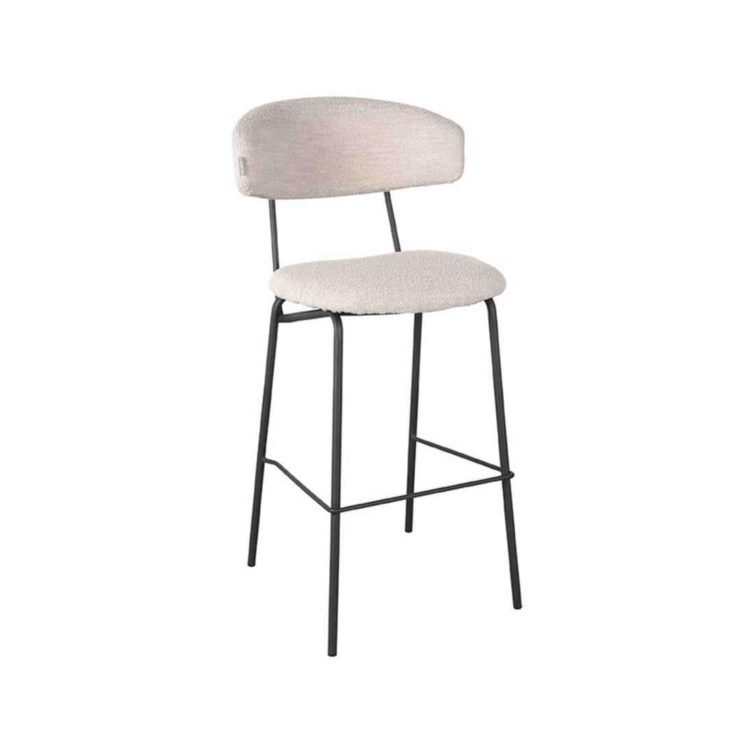 LABEL51 Barkruk Zack - Naturel - Boucle - Zithoogte 78