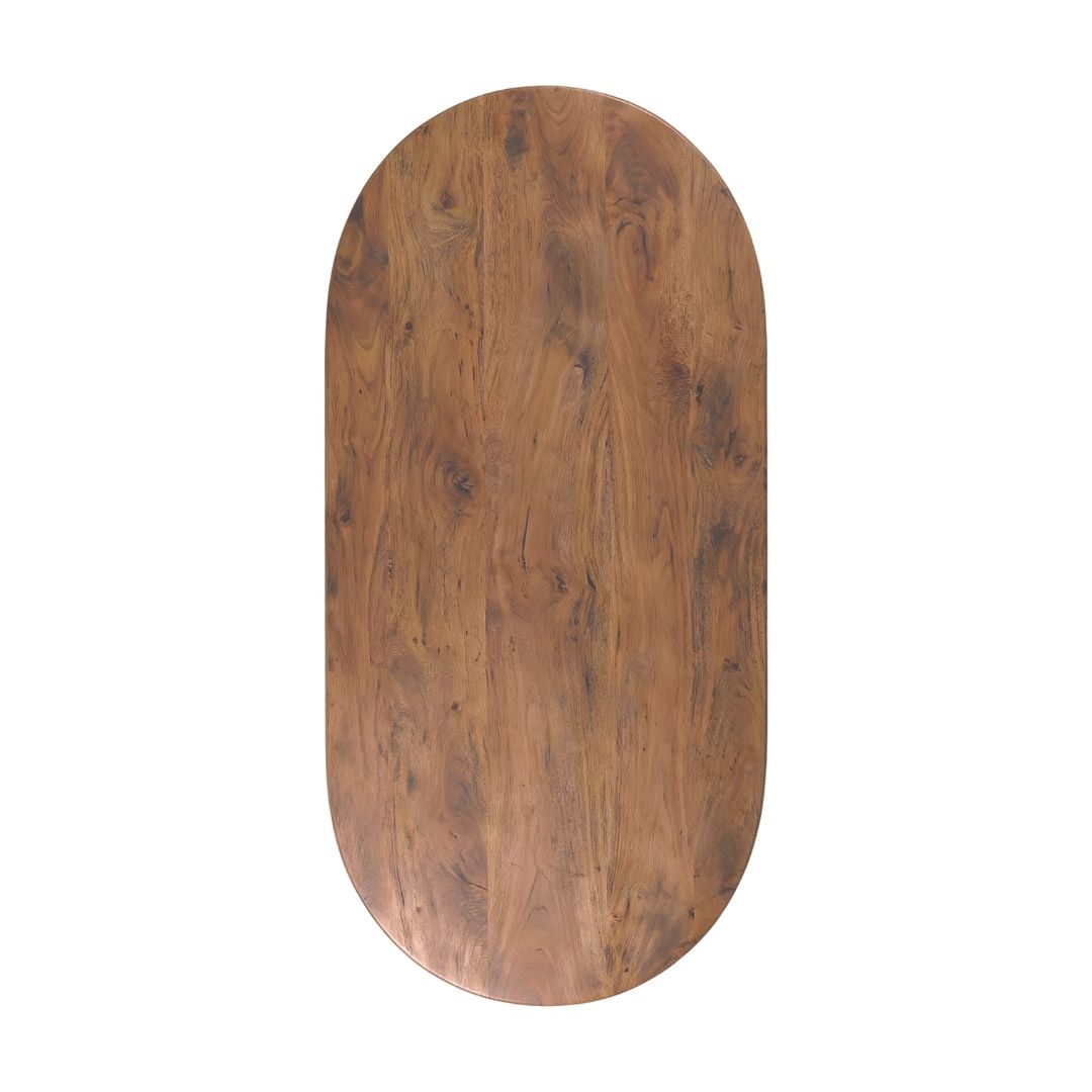 Tafelblad Halve Cirkel Straight Edge 200x100 cm