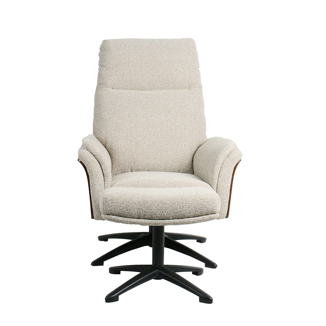 Relaxfauteuil Zenza + Hocker 76x91x109 cm