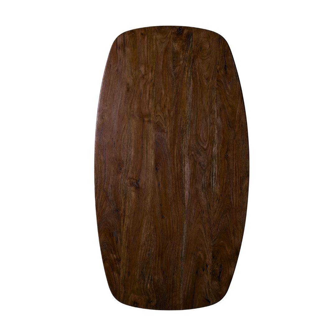 Tafelblad Deens Ovaal Straight Edge 200x100 cm