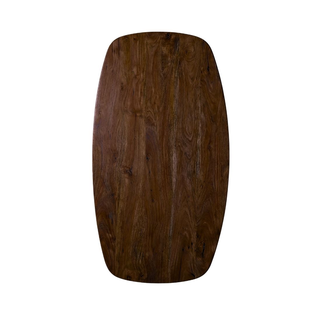 Tafelblad Deens Ovaal Sloppy Edge 180x100 cm