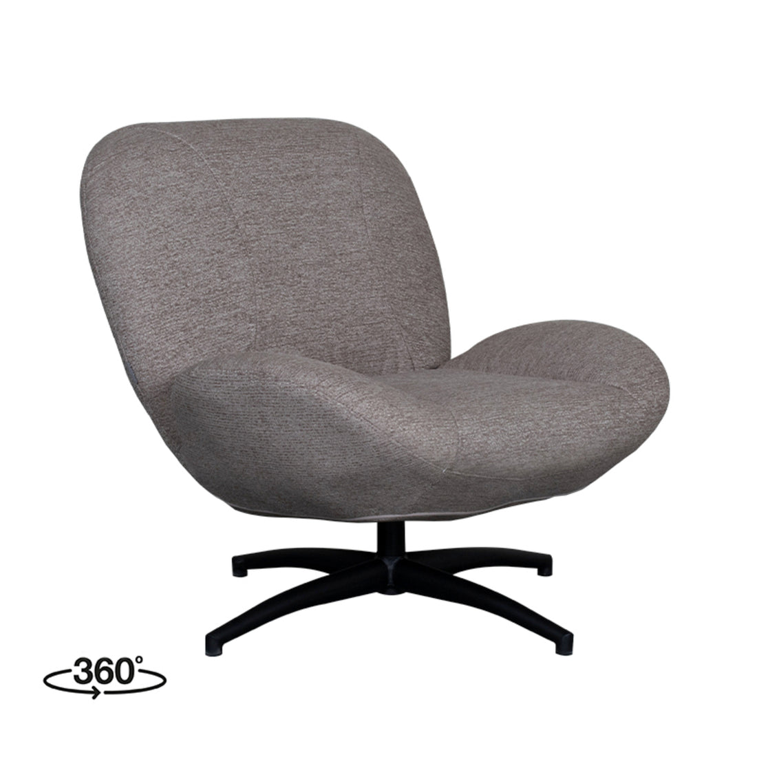 Draaifauteuil Clayton 82x89x91 cm