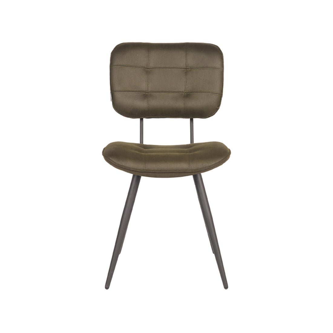 LABEL51 Eetkamerstoel Gus - Army green - Microfiber