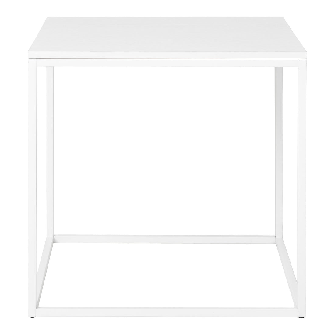 Vita Side Table - Side table, white, white frame 45x45x45 cm