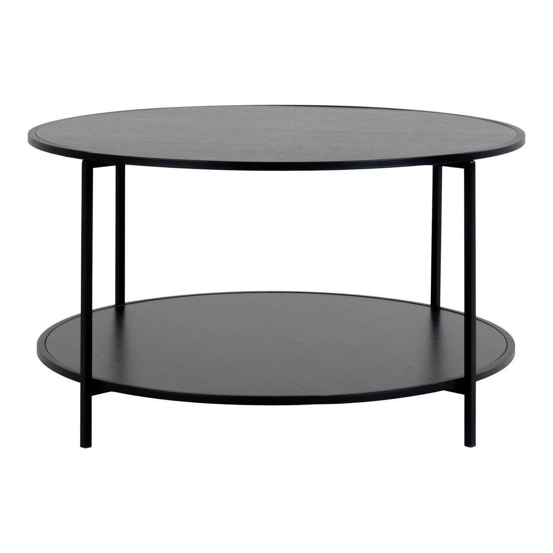 Vita Coffee table - Coffee table, black, black frame ø80x45 cm