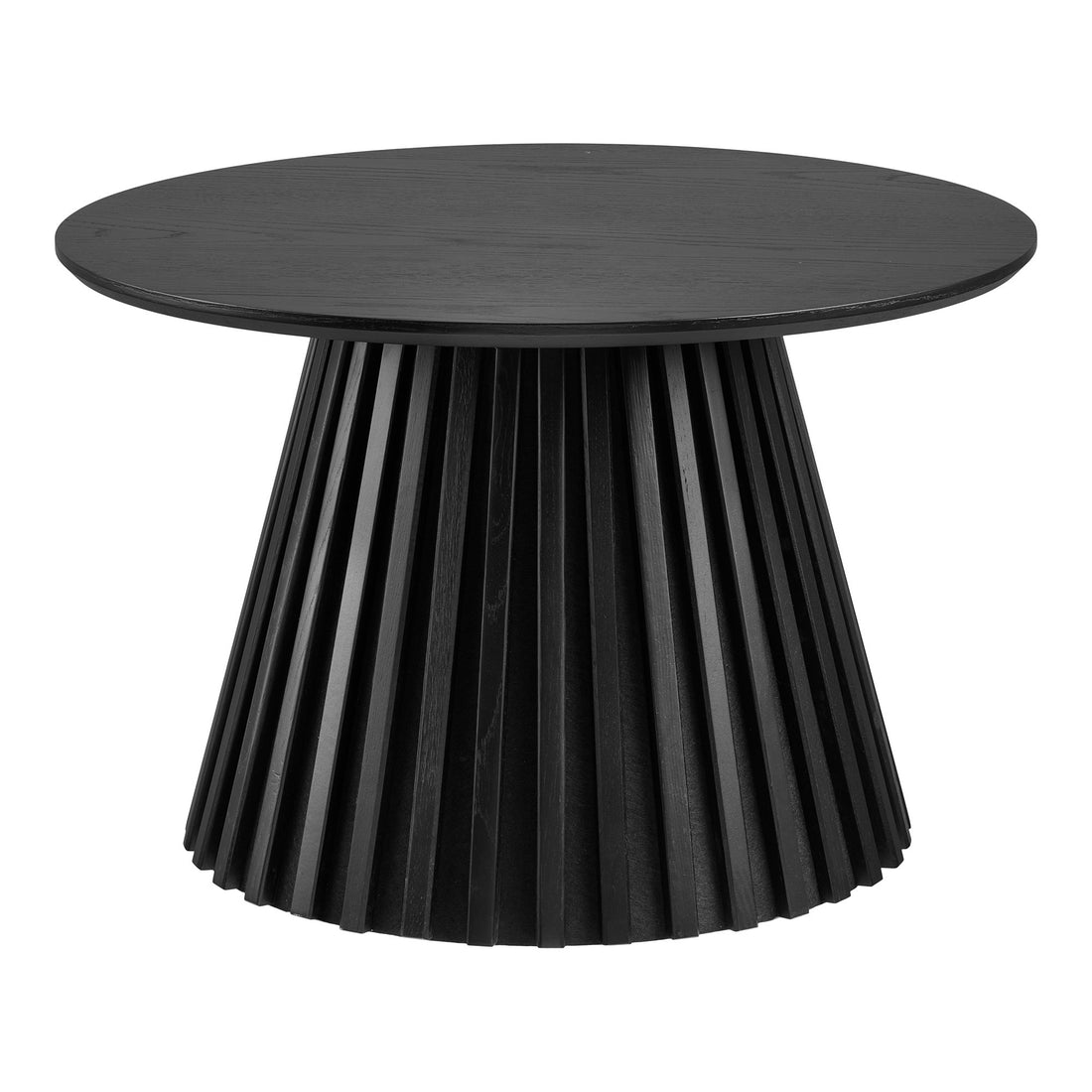 Osaka Coffee Table - Coffee table, oak veneer, black ø70x45 cm
