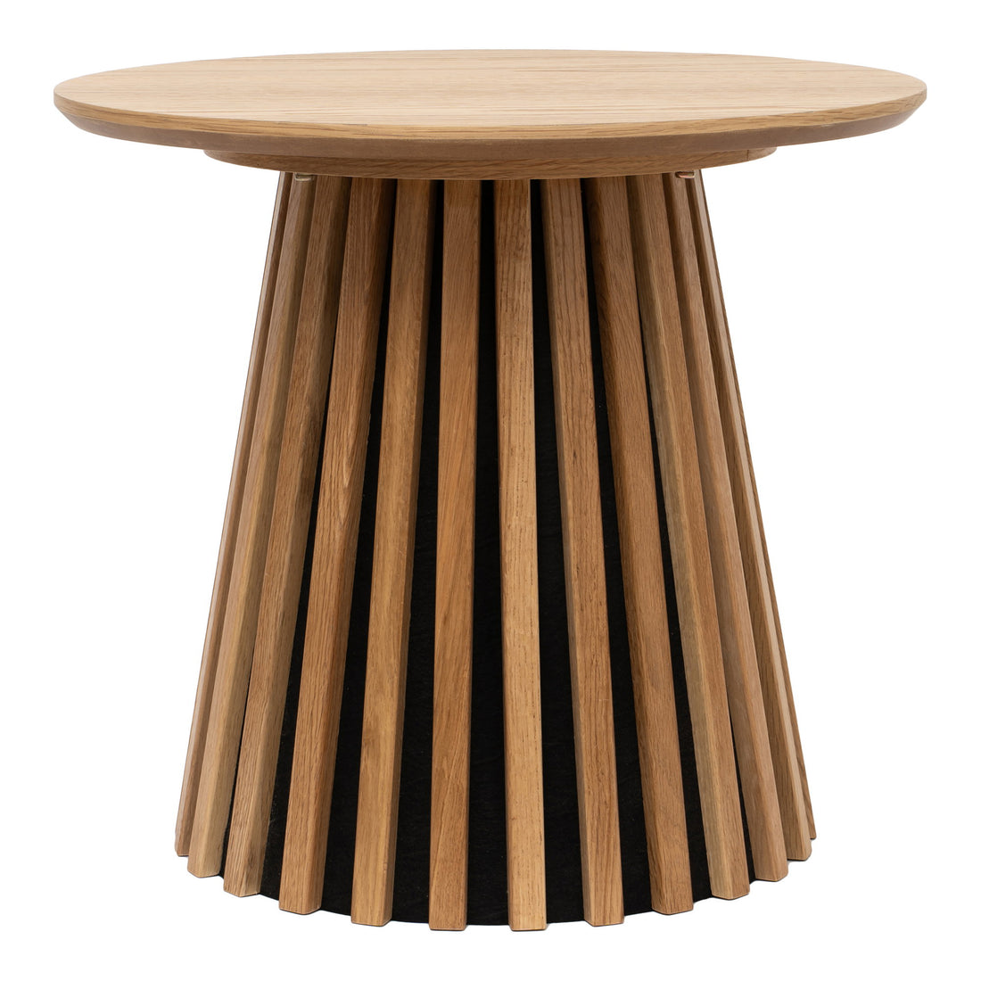 Osaka Side Table - Side table, oak veneer, natural ø50x45 cm