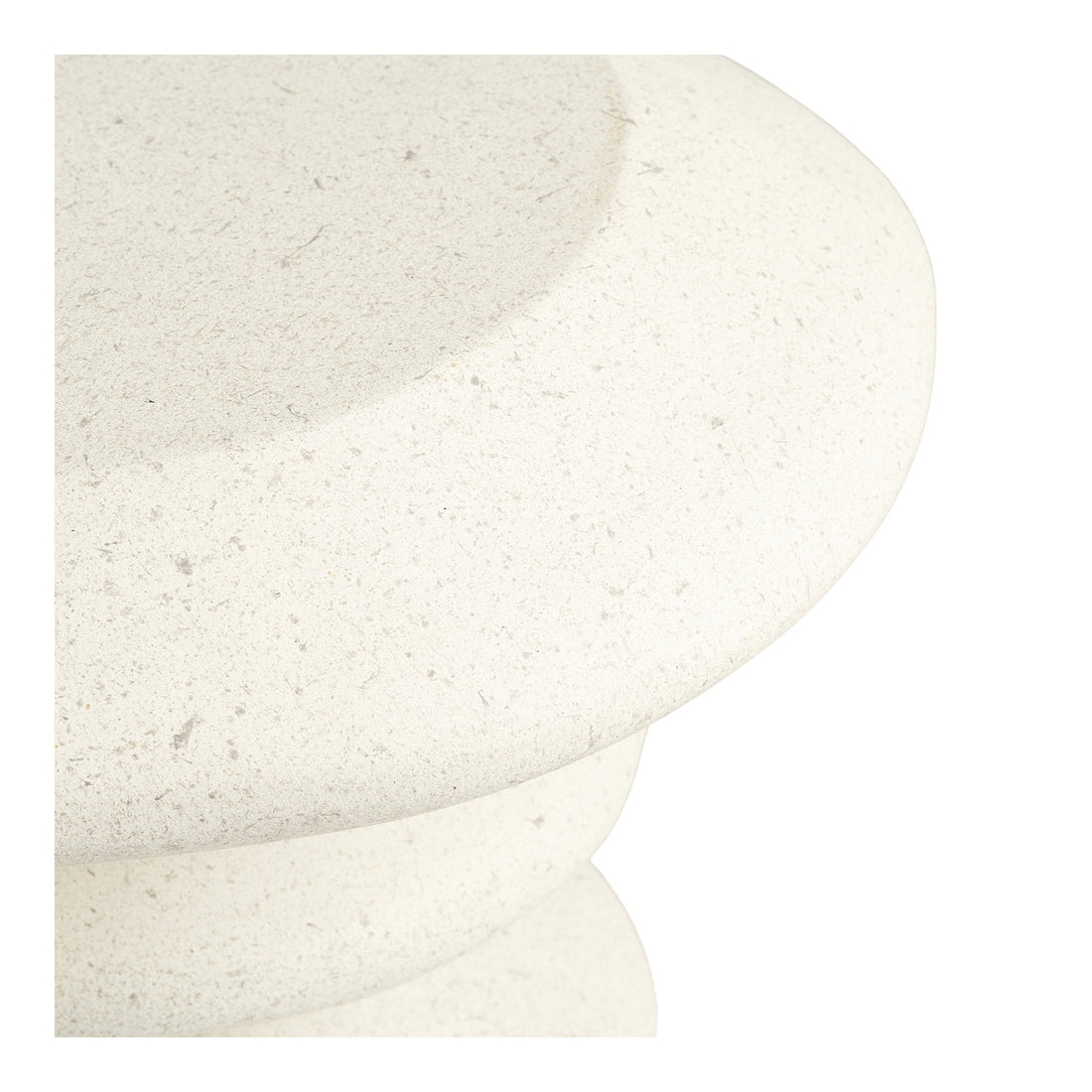 Blackburn Side Table - Side table, fiberclay, white 43x39x45 cm