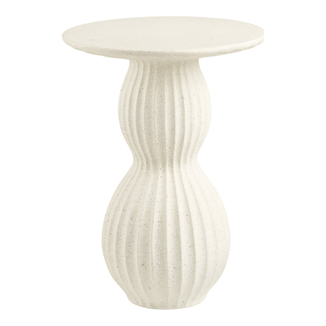Newtown Side Table - Side table, fiberclay, white ø40x55 cm