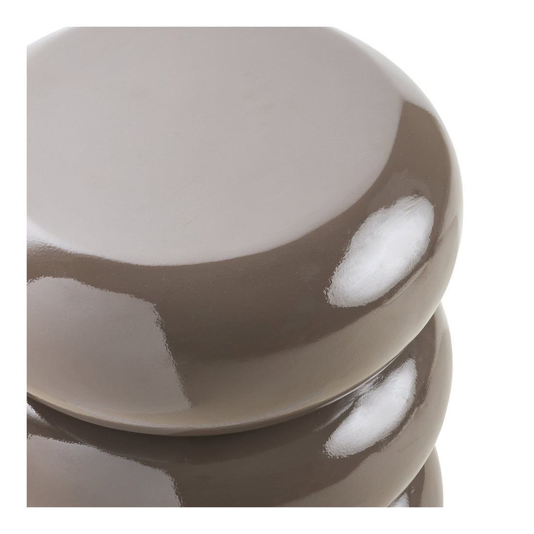Rosolina Side Table - Side table, fiberglass, brown ø35,5x44 cm