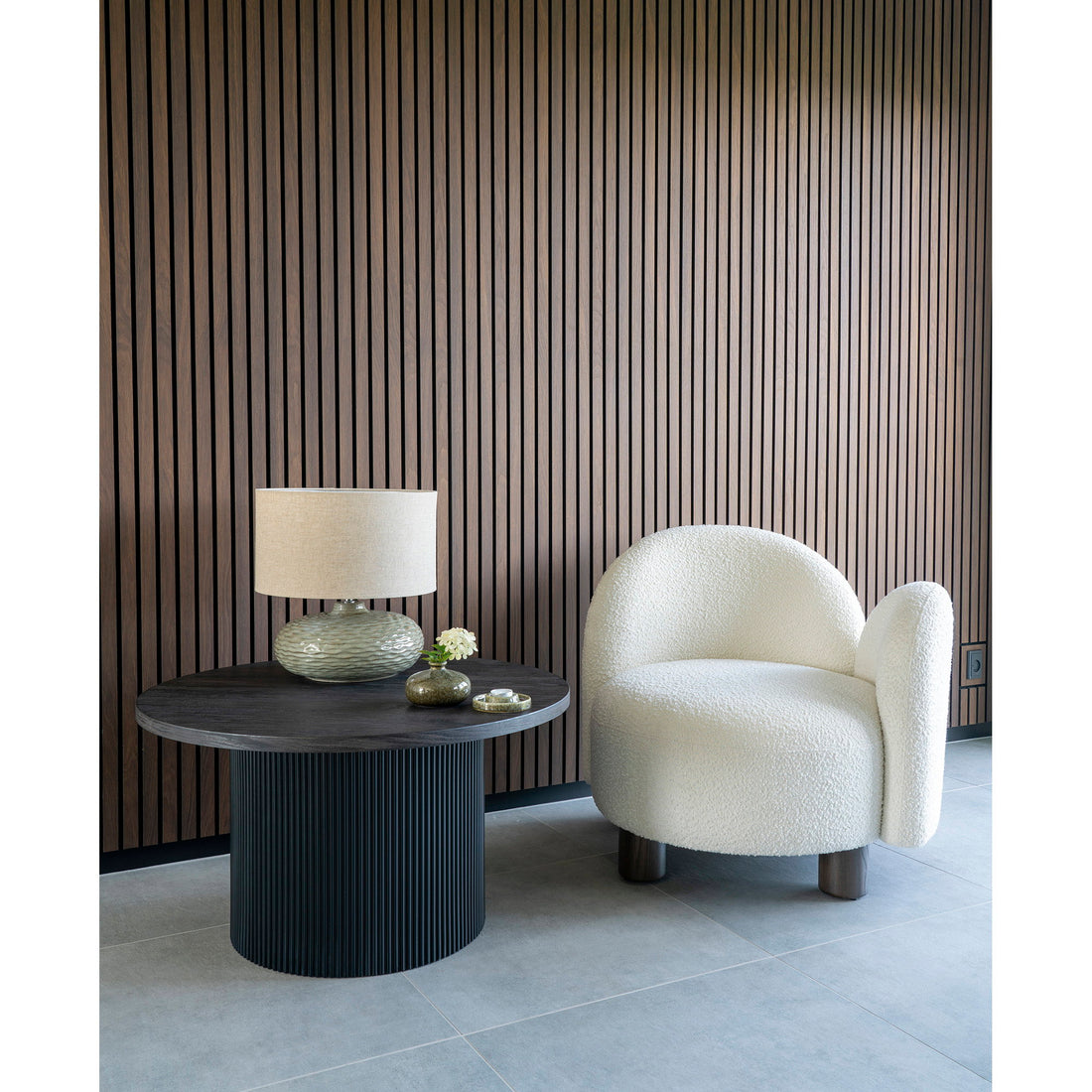 Boavista Coffee Table - Coffee Table, dark brown ø80x45 cm