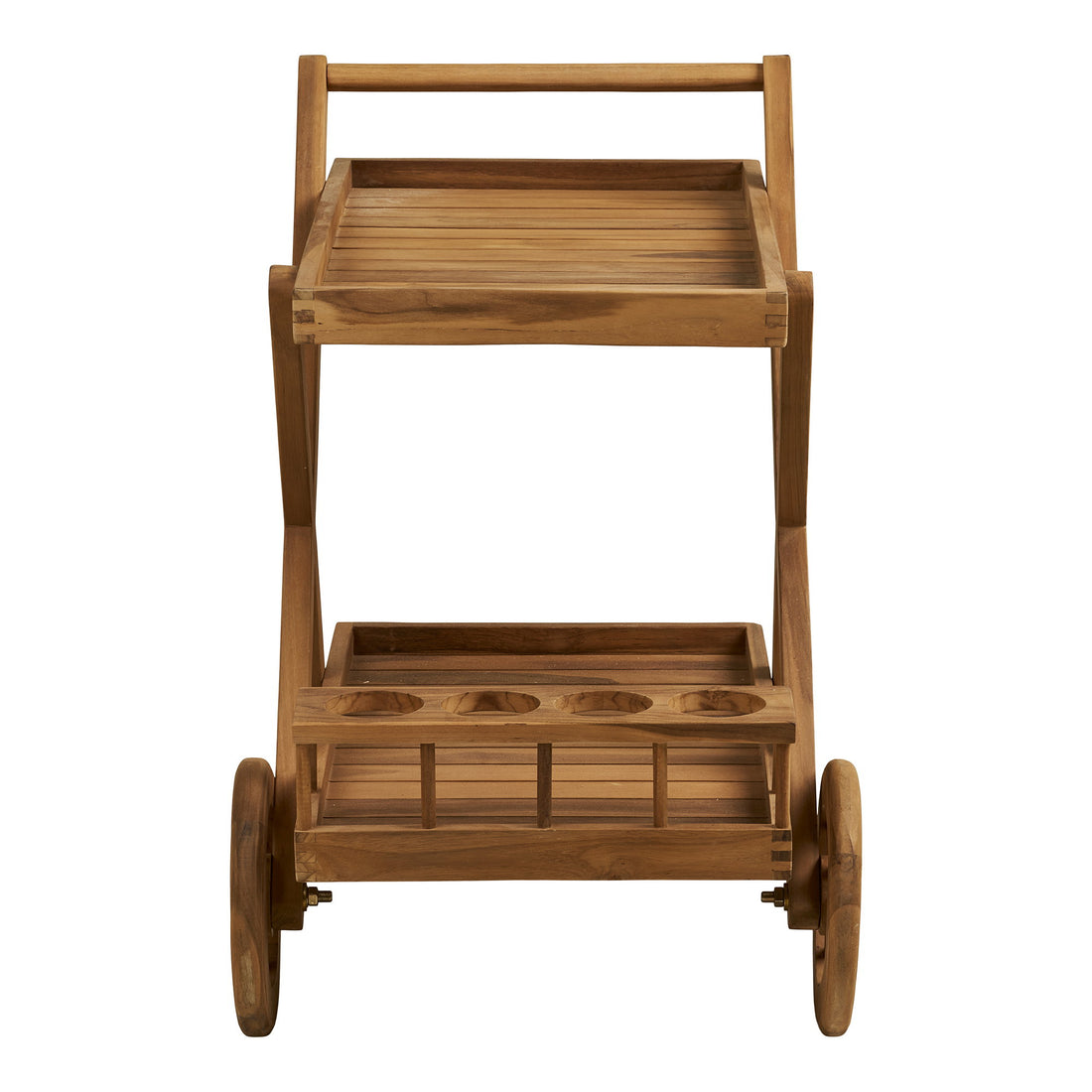 Pasaku Tea Trolley - Tea Trolley, teak, natural, 86x50x81 cm