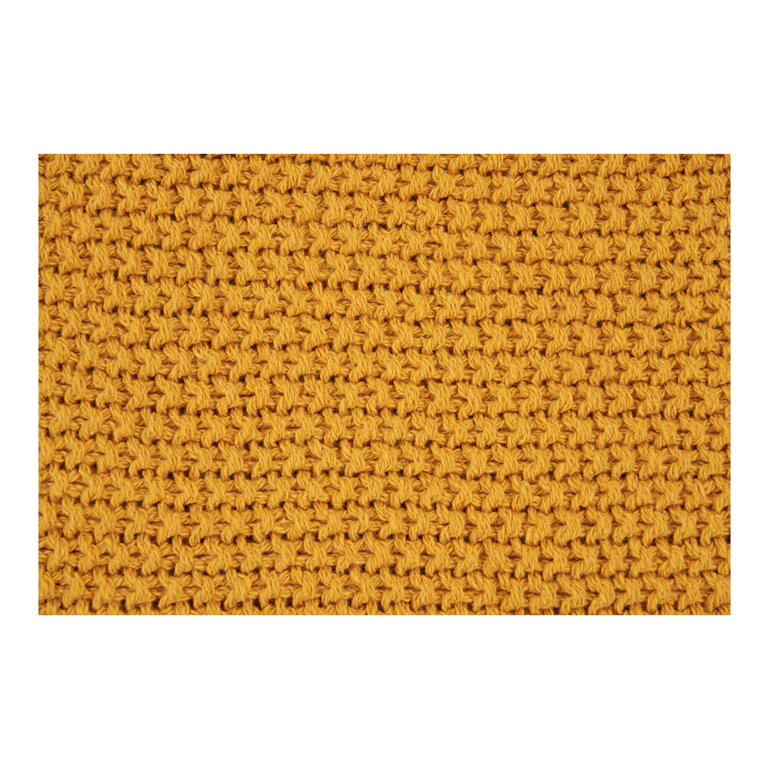 Santos Plaid - Plaid, recycled cotton, ochre 130x170 cm