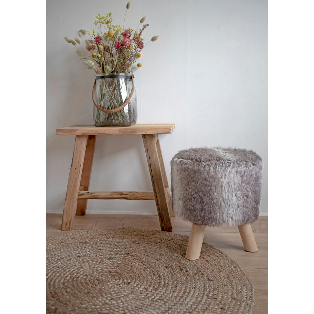 Bombay Rug - Rug, braided jute, natural ø150 cm