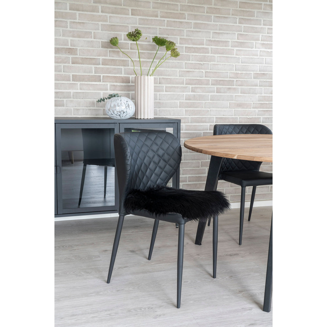 Lambskin Seat Artificial - Lambskin Seat Artificial, black 40x40 cm