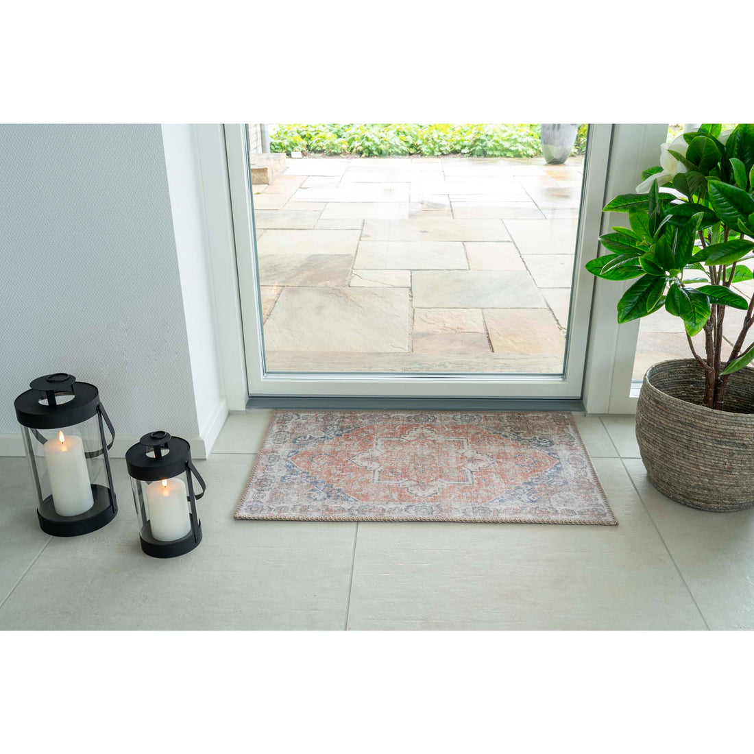Havana Doormat - Doormat, orange/blue 50x80 cm