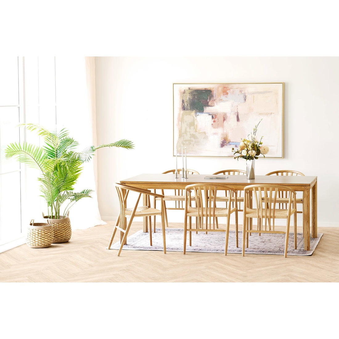 Havana Rug - Rug, off white/beige/dusty blue 160x230 cm