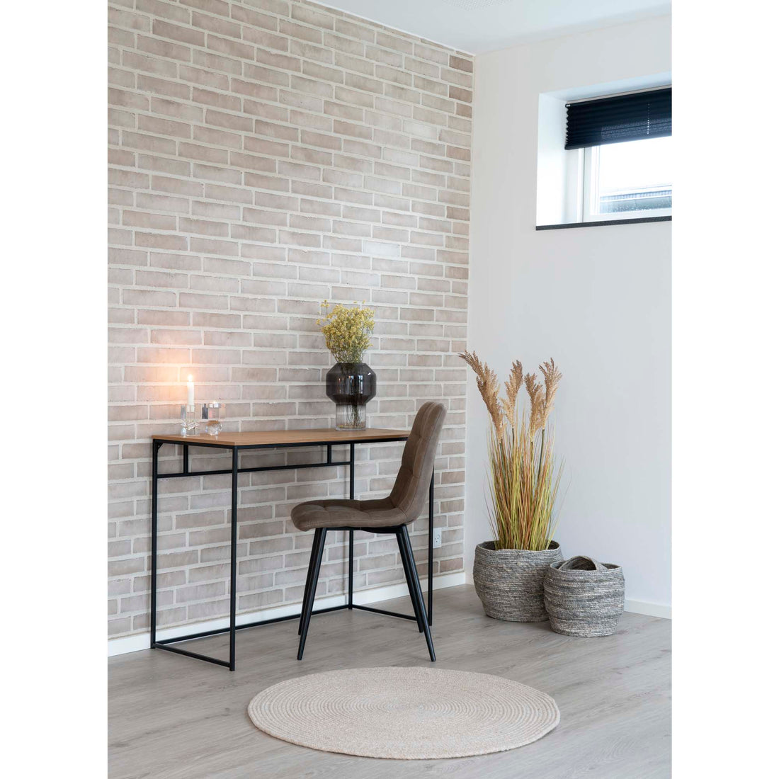 Menorca rug - Rug, 100% recycled plastic, sand ø120 cm