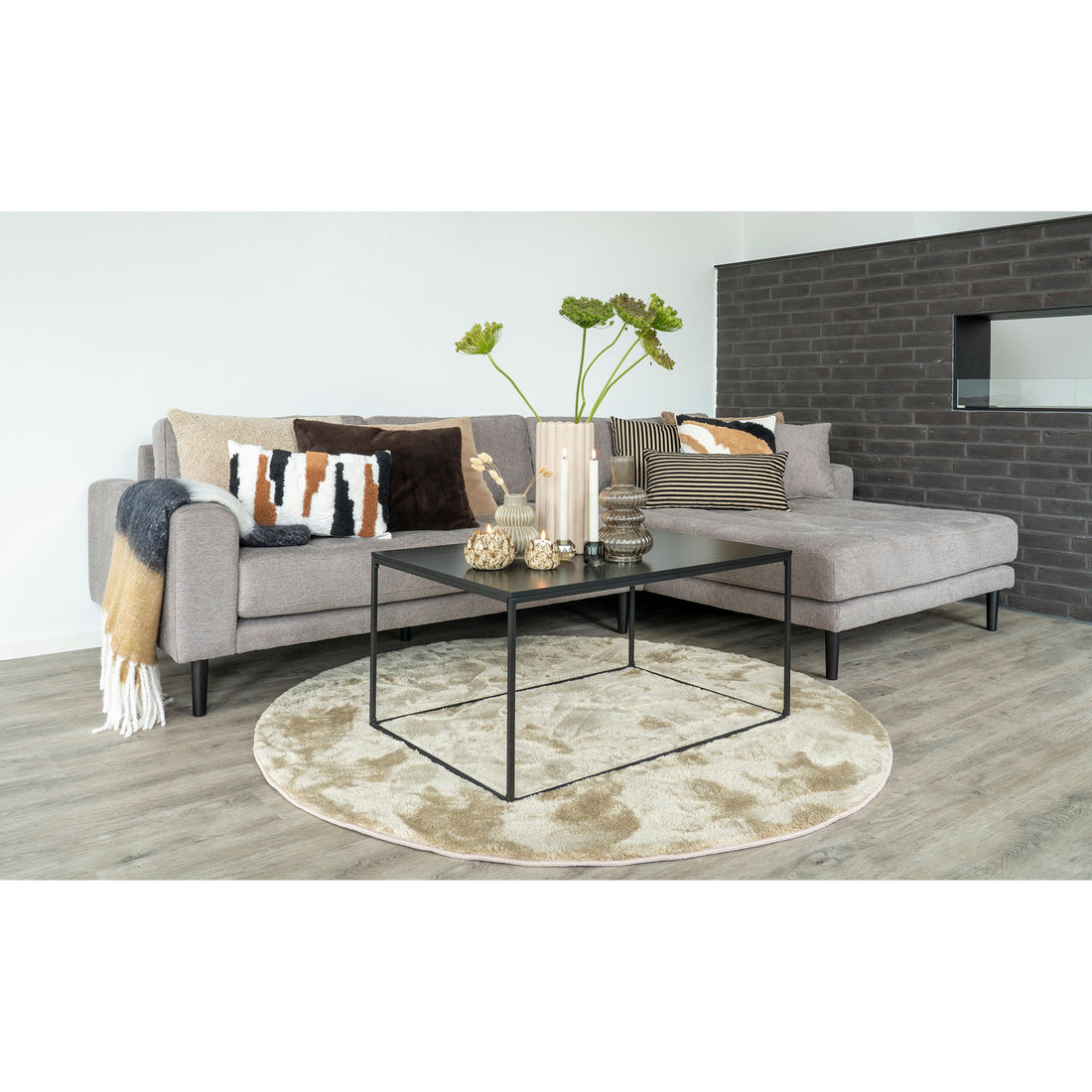 Miami Rug - Rug, round, sand color ø160 cm