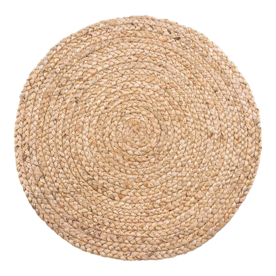 Bombay Placemat, set of 4 - Placemat in braided jute, natural ø38 cm, set of 4