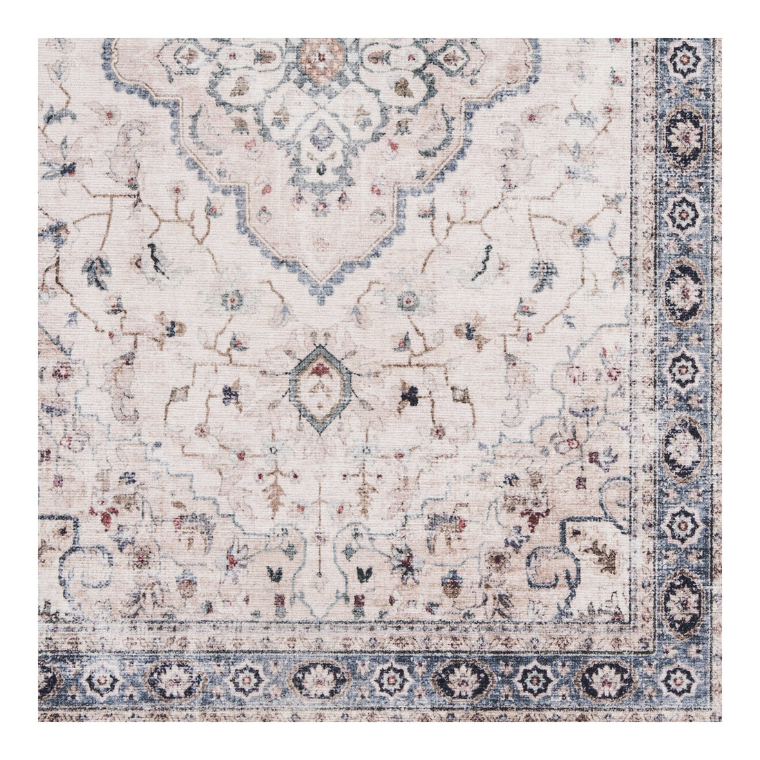 Havana Doormat - Doormat, off white/beige/dusty blue 50x80 cm