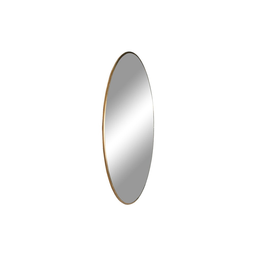 Jersey Mirror - Mirror, steel, brass look ø40 cm