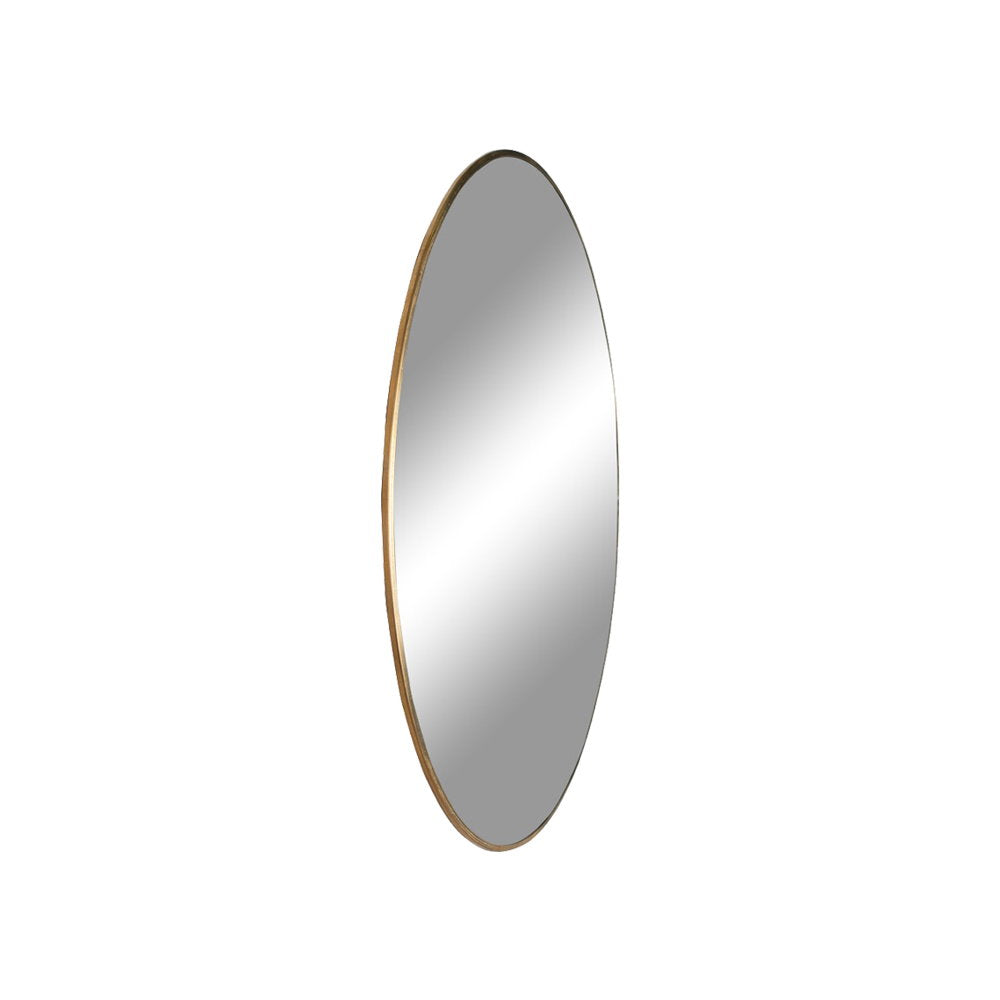 Jersey Mirror - Mirror, steel, brass look ø60 cm