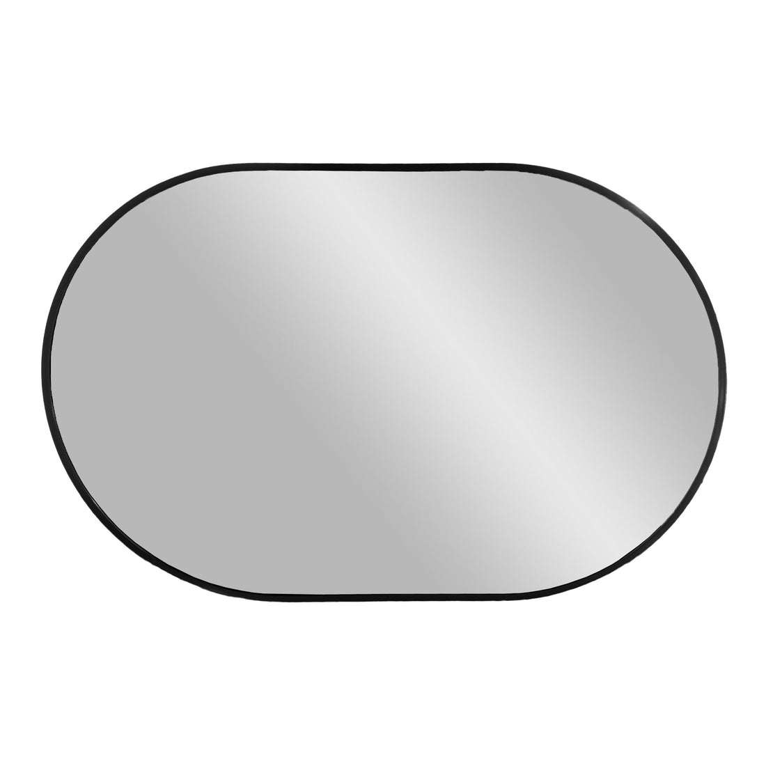 Madrid Mirror - Mirror, aluminium, black 50x80 cm