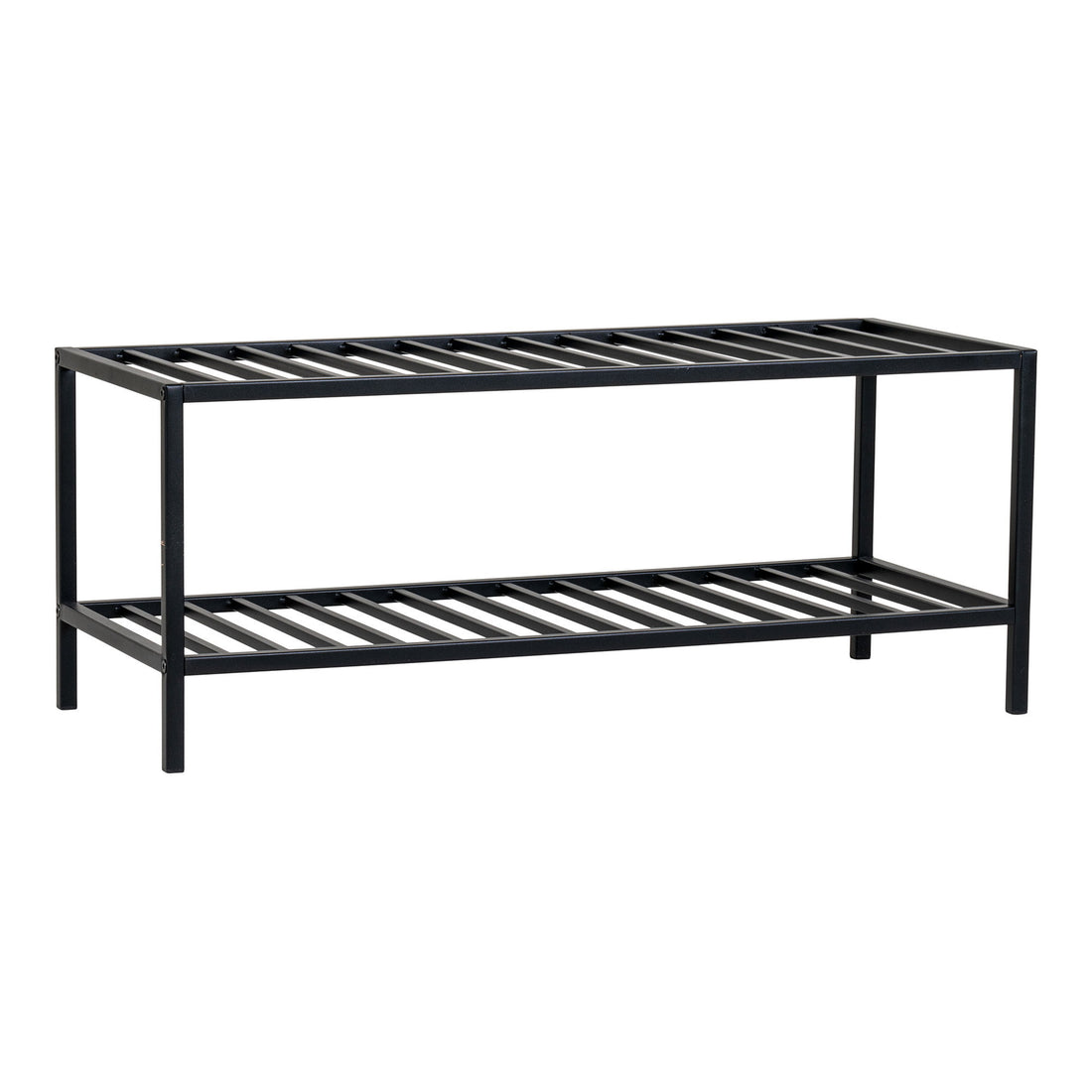 Vita Shoe rack - Shoe Rack, 2 shelves, black steel frame 79x34 cm