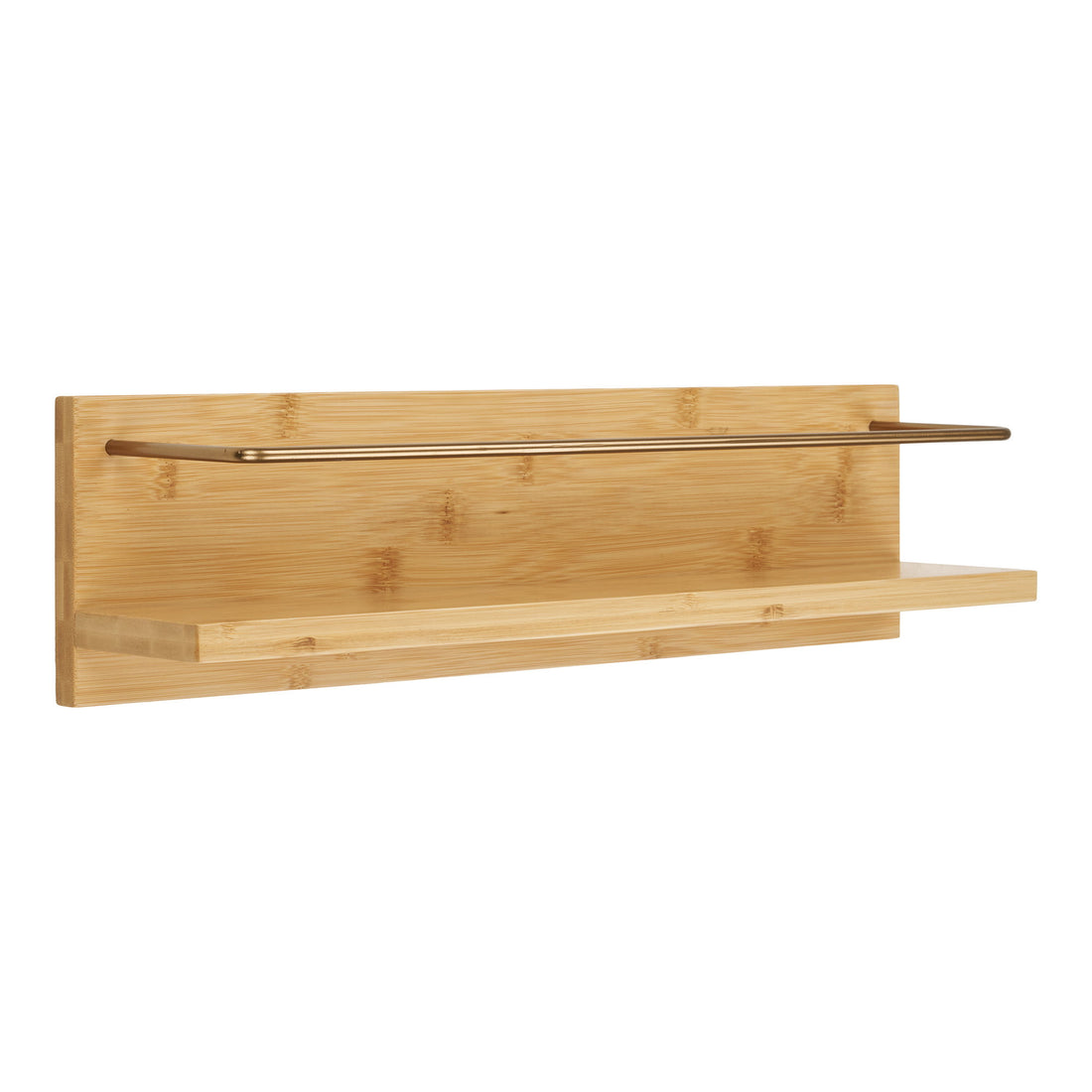Ember Wall Shelf - Wall shelf, bamboo, natural 45x10x12 cm