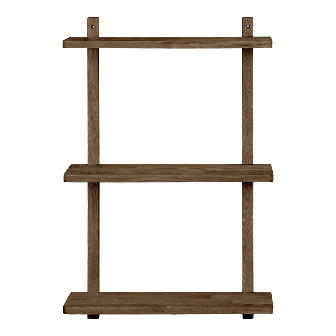 Townsville Wall Shelf - Wall shelf, oak, dark brown 50x20x75 cm