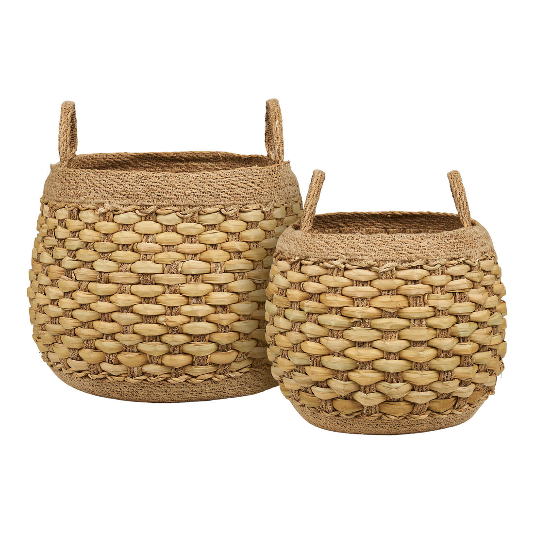 Strahan Baskets - Baskets, seagrass/waterhyacint, natural, set of 2