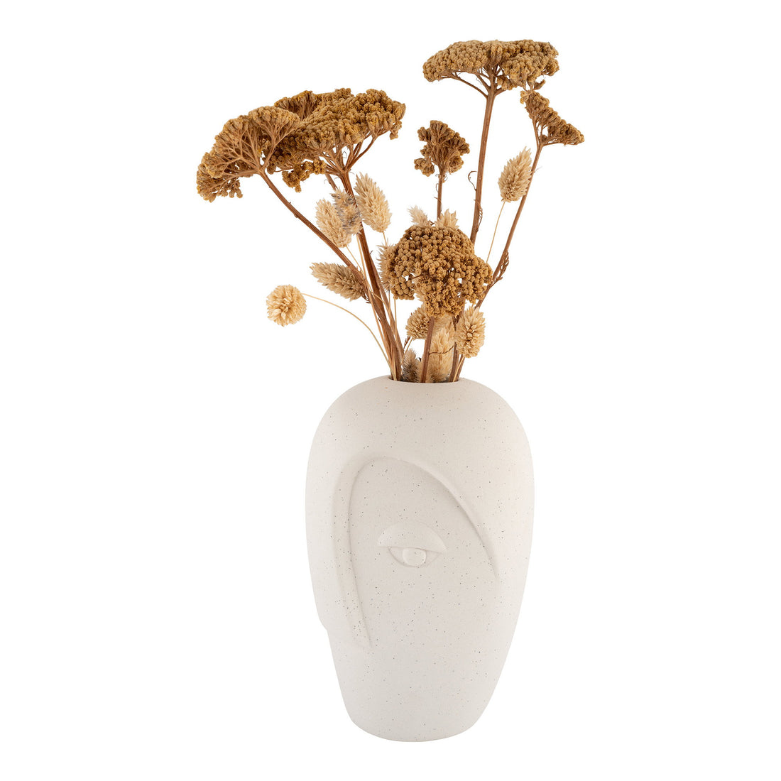Vase - Vase, ceramic, sand 12,5x13x19,5 cm