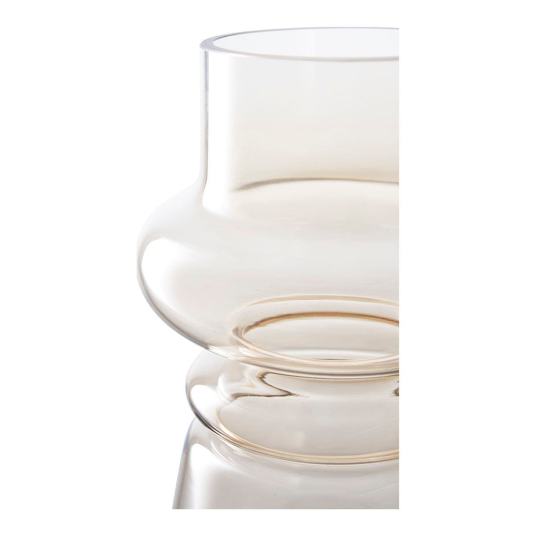 Vase - Vase, glass, smoked brown ø15x31 cm