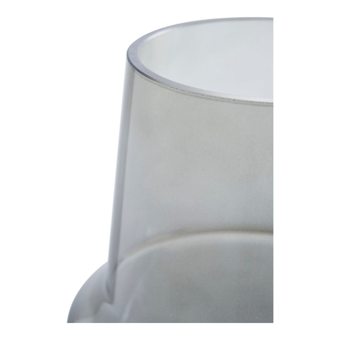 Vase - Vase, glass, smoked grey ø15x19 cm