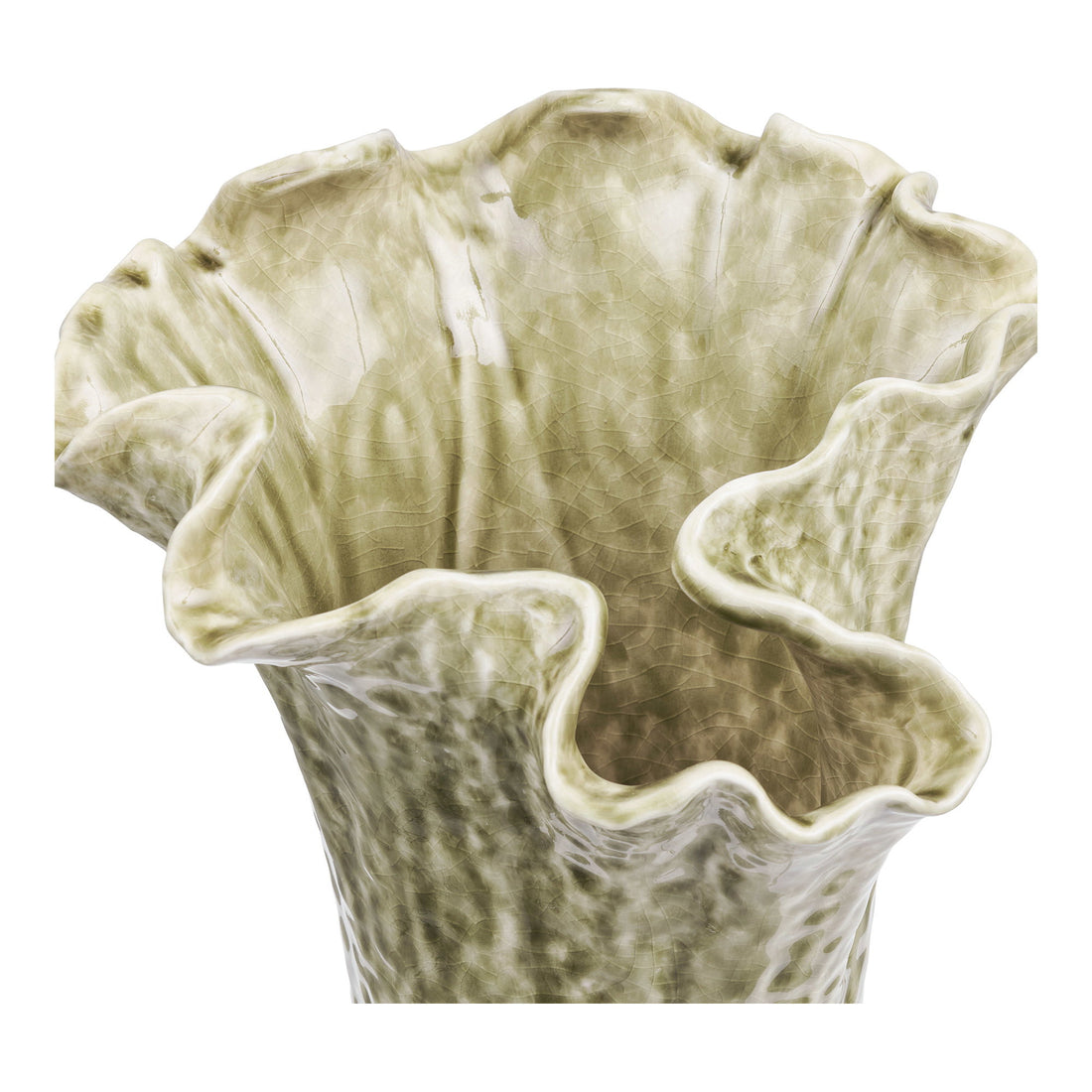 Vase - Vase, ceramic, dark sand, ø22x23,5 cm