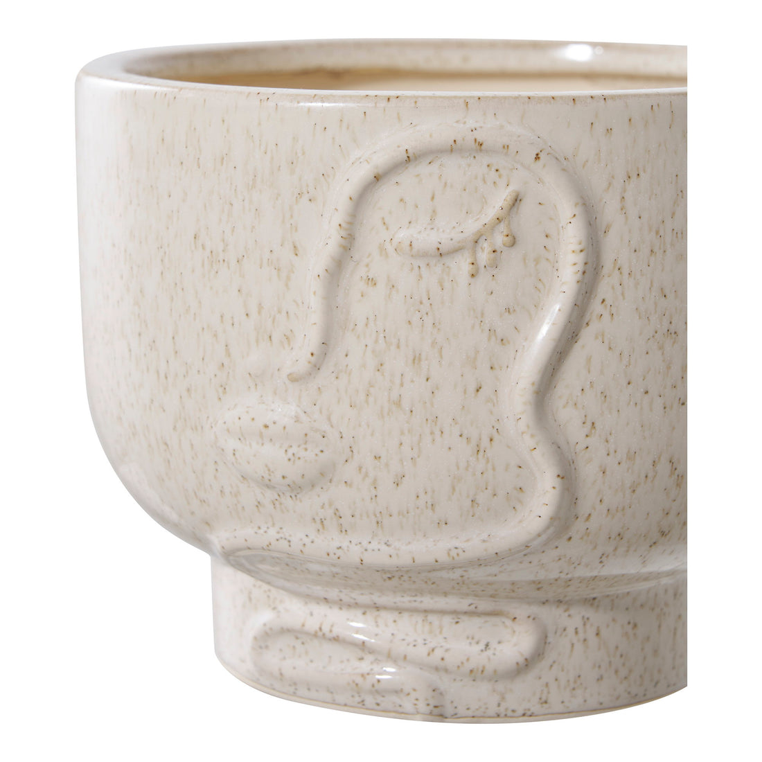 Flowerpot - Flowerpot, ceramic, beige ø15x12 cm