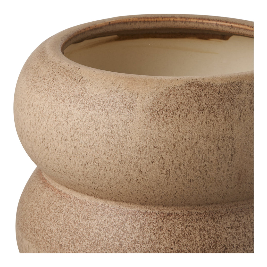 Flowerpot - Flowerpot, ceramic, brown ø19x17,5 cm