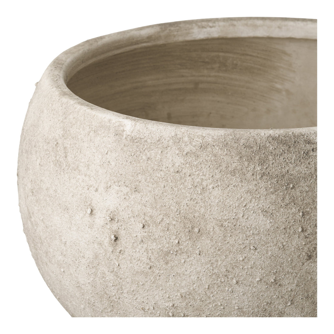 Flowerpot - Flowerpot, ceramic, grey, ø26x19,5 cm