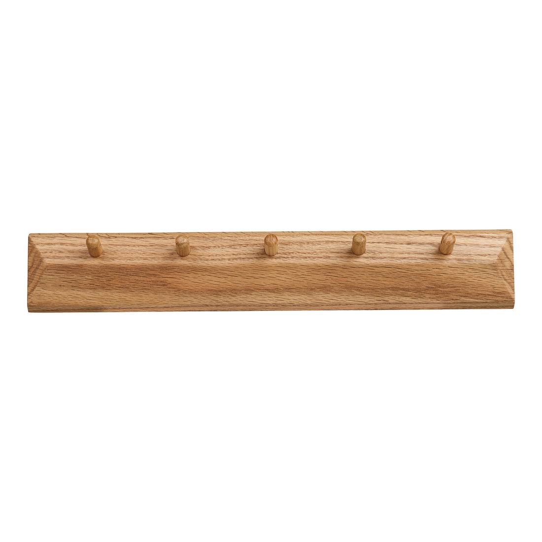 Barco Coat Rack with 5 hooks - Coat rack with 5 hooks, oak 50x8,5 cm